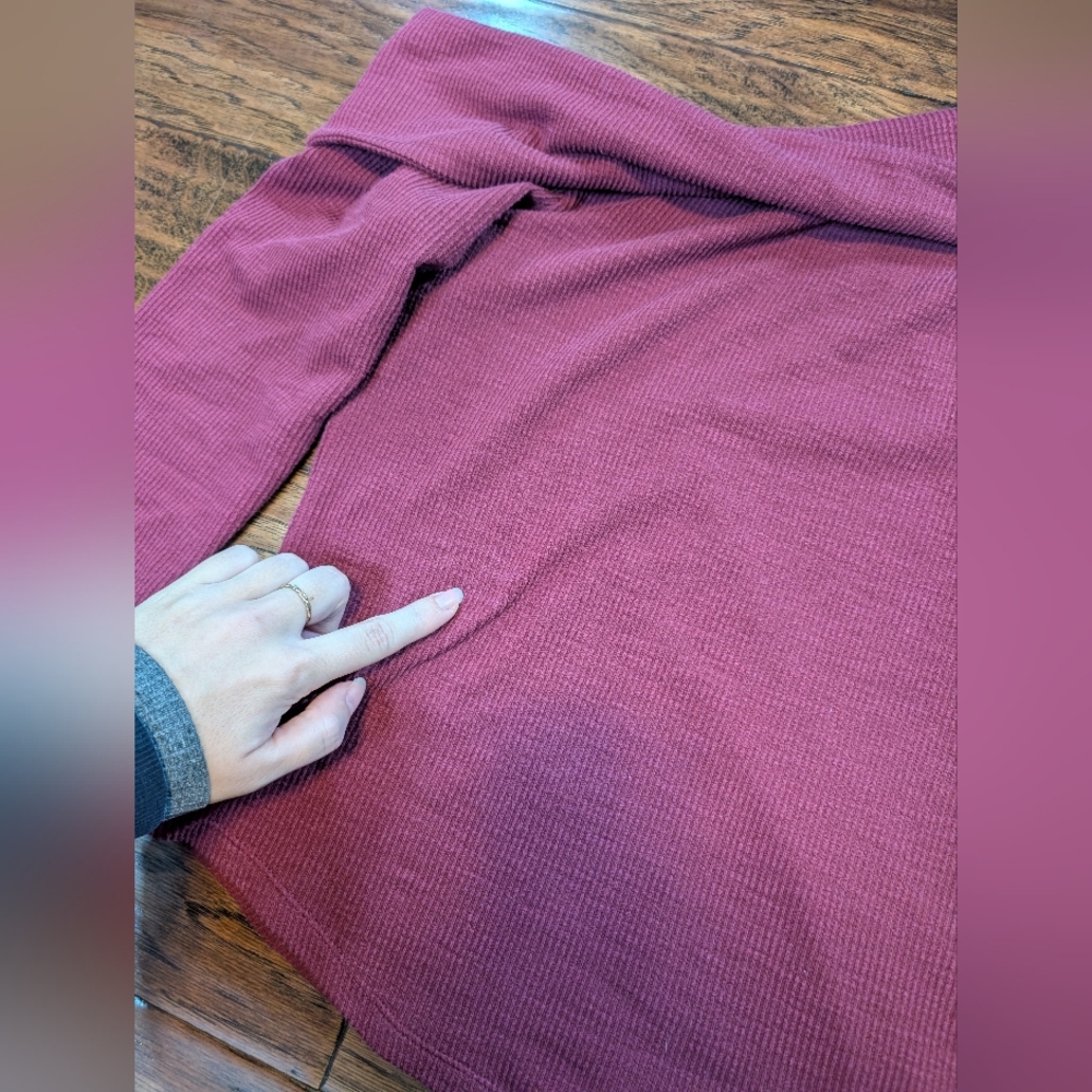 Free People We The Free Addie Twist Off The Shoulder Ribbed Long Sleeve Top - Picture 8 of 10